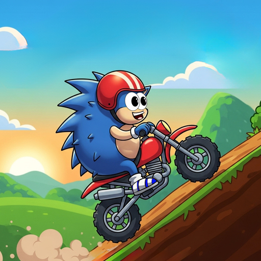 Jogo Blue Hedgehog Hill Dash Ride online grátis