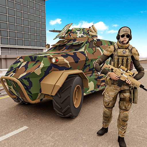Jogo Us Army Car Games Truck Driving online grátis