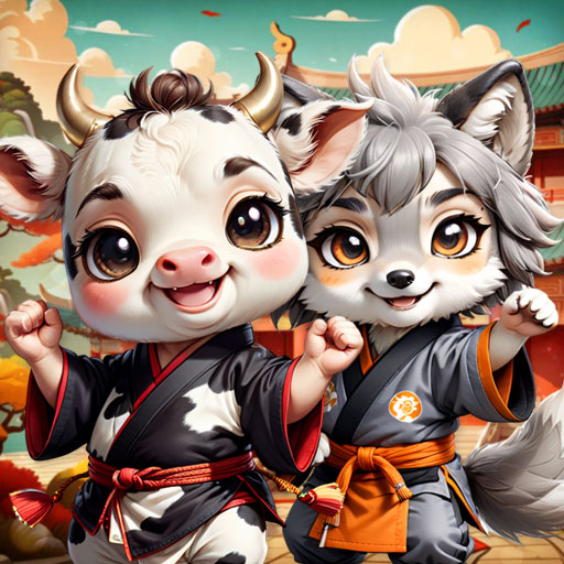 Jogo Kung-Fu Little Animals online grátis