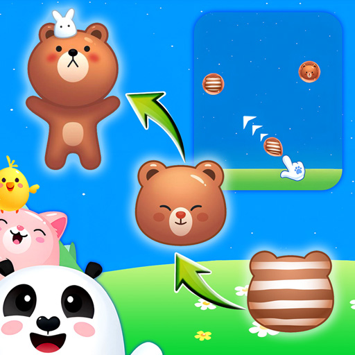 Jogo Animal Merge: Bubble Shooter online grátis