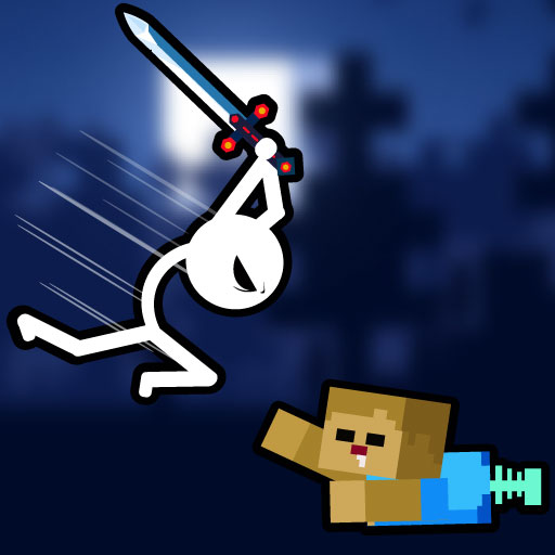 Jogo Stickman vs Zombies WorldCraft online grátis