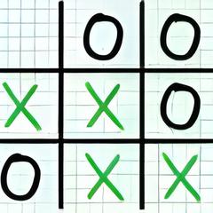 tic tac toe paper note