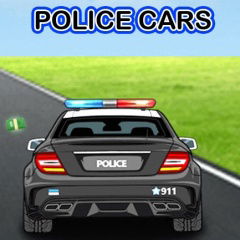 police cars driving
