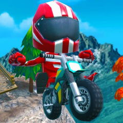 crazy 2 player moto racing