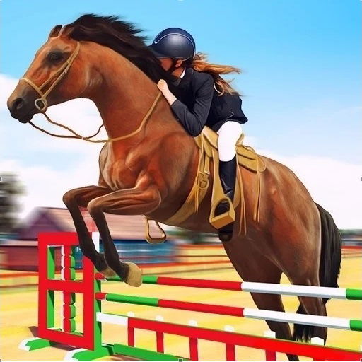 jumping horse 3d