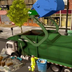 town clean garbage truck