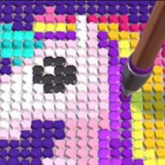 diamond painting asmr coloring