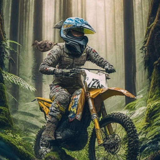 bike trial extreme forest