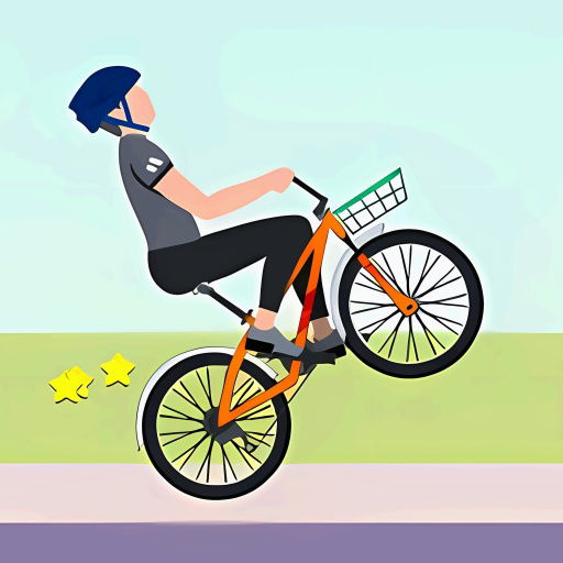 wheelie biker