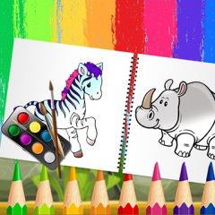 funny animals coloring book
