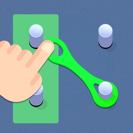 Jogo Move the rubber bands: Logic puzzle online grátis