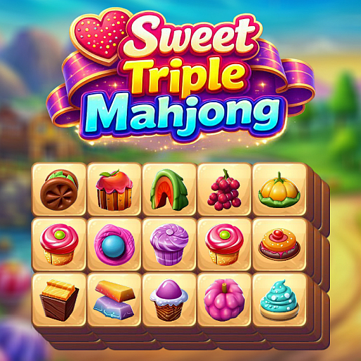 Jogo Sweet Triple Mahjong online grátis
