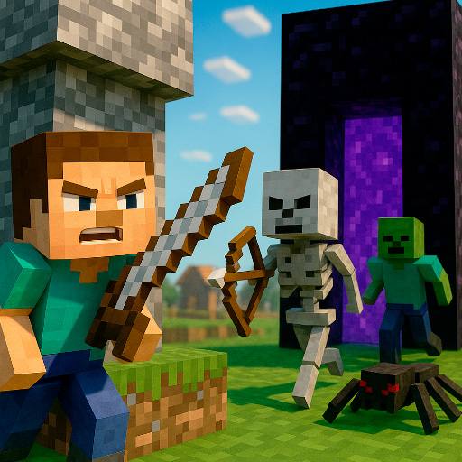 Jogo Noob Village Tower Defense online grátis