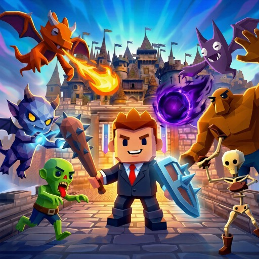 Jogo Office Knight 3D: Castle Defense online grátis