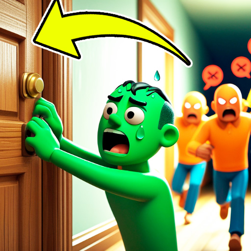 Jogo Knock and Run. 100 Doors Escape online grátis