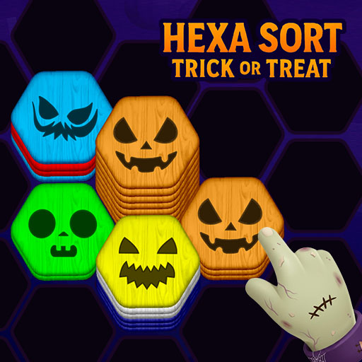 Jogo Hexa Sort Trick or Treat online grátis