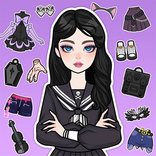Jogo Magical Diary: Paper Dress Up online grátis