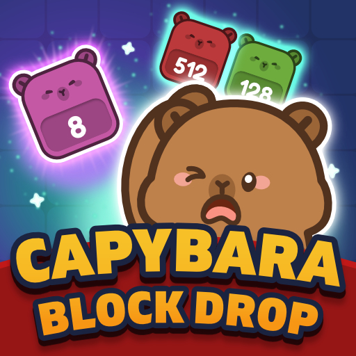 Jogo Capybara Block Drop online grátis - Puzzle