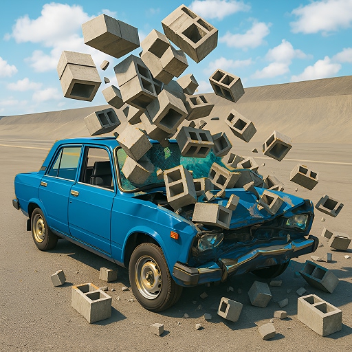 Jogo Car Crash Test: Abandoned City online grátis