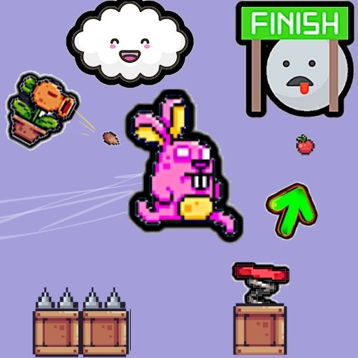 Jogo Cute Rabbit's Challenging Adventure online grátis