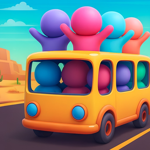 Jogo Bus Color Jam online grátis